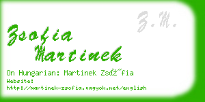 zsofia martinek business card